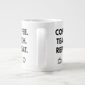 Wiederholung der Kaffeetasse - Minimalistischer Le Jumbo-Tasse (Rückseite)
