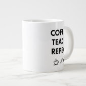 Wiederholung der Kaffeetasse - Minimalistischer Le Jumbo-Tasse (Vorderseite Rechts)