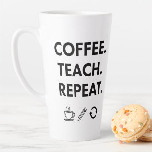 Wiederholung der Kaffeetasse - Minimalistischer Le Milchtasse