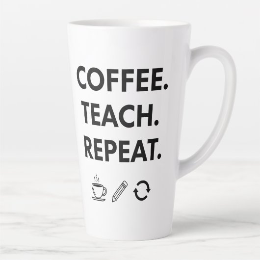 Wiederholung der Kaffeetasse - Minimalistischer Le Milchtasse (Rechts)