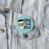 Wiederholung der Kaffeetrainings - Spaß Lehrer Leb Button (Beispiel)