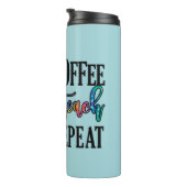 Wiederholung der Kaffeetrainings - Spaß Lehrer Leb Thermosbecher (Nach rechts gedreht)