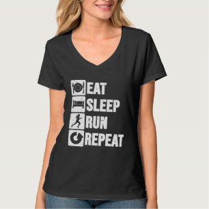 Wiederholung der Langlauf-Schlaf-Wiederholung für T-Shirt