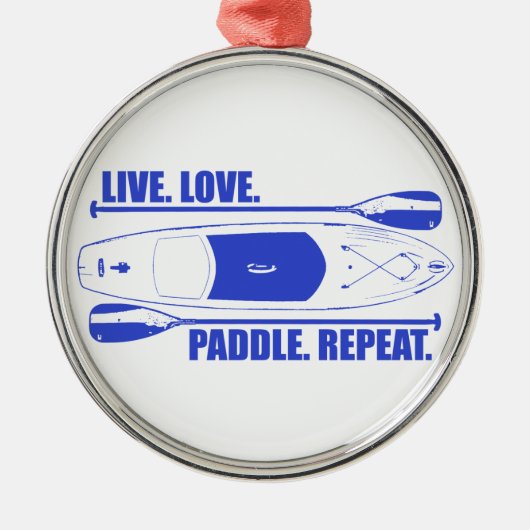 Wiederholung der Live-Liebe Ornament Aus Metall (Vorne)