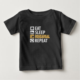 Wiederholung der Probe für den Schlaf - Schauspiel Baby T-shirt