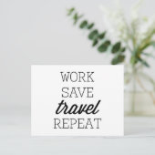 Wiederholung der Rett-Reise Postkarte (Stehend Vorderseite)