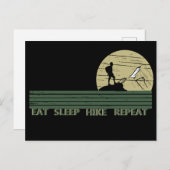 Wiederholung der Schlaf-Wanderung Postkarte (Vorne/Hinten)