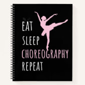 Wiederholung der SchlafChoreografie Notizblock (Vorderseite)