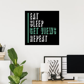 Wiederholung der Sleep-Ansichten - Inspiration Poster