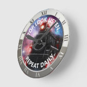 Wiederholung der Überprüfung der Zugstoppkontrolle Runde Wanduhr (Winkel)