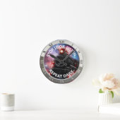 Wiederholung der Überprüfung der Zugstoppkontrolle Runde Wanduhr (Zuhause)