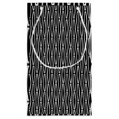 Wiederholung der weißen Geometrie Kleine Geschenktüte (Rückseite)