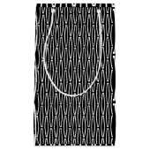 Wiederholung der weißen Geometrie Kleine Geschenktüte (Vorderseite)