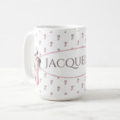 Wiederholung des Ballet Shoe Pink Kaffeetasse (Vorderseite Links)