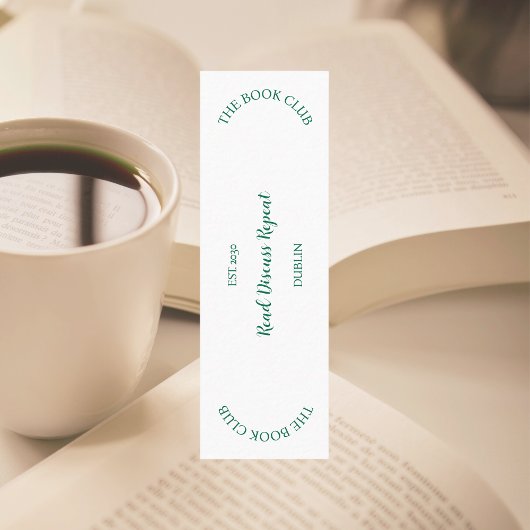 Wiederholung des Buchklub-Wappen Mini Visitenkarte