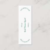 Wiederholung des Buchklub-Wappen Mini Visitenkarte (Rückseite)