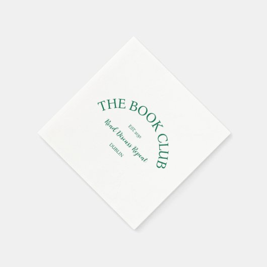 Wiederholung des Buchklub-Wappen Serviette (Ecke)