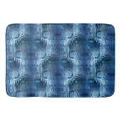 Wiederholung des gebogenen, blauen Hammerglas Badematte (Vorderseite)