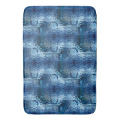 Wiederholung des gebogenen, blauen Hammerglas Badematte (Vorderseite Vertikal)