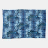 Wiederholung des gebogenen, blauen Hammerglas Geschirrtuch (Horizontal)