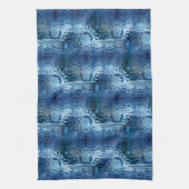 Wiederholung des gebogenen, blauen Hammerglas Geschirrtuch (Vertikal)