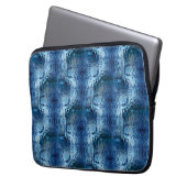 Wiederholung des gebogenen, blauen Hammerglas Laptopschutzhülle (Vorderseite Links)