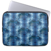 Wiederholung des gebogenen, blauen Hammerglas Laptopschutzhülle (Vorderseite)