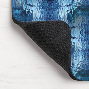 Wiederholung des gebogenen, blauen Hammerglas Mousepad