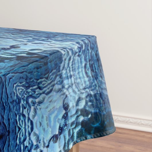 Wiederholung des gebogenen, blauen Hammerglas Tischdecke (Beispiel)