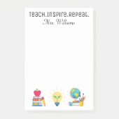 Wiederholung des Inspirier, Lehrerbewertung, benut Post-it Klebezettel (Vorderseite)