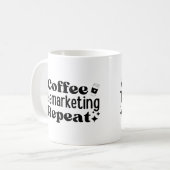 Wiederholung des Kaffeemarketing Kaffeetasse (Vorderseite Links)