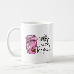 Wiederholung des Kaffeetablaufs   Funny Teacher Zi Kaffeetasse