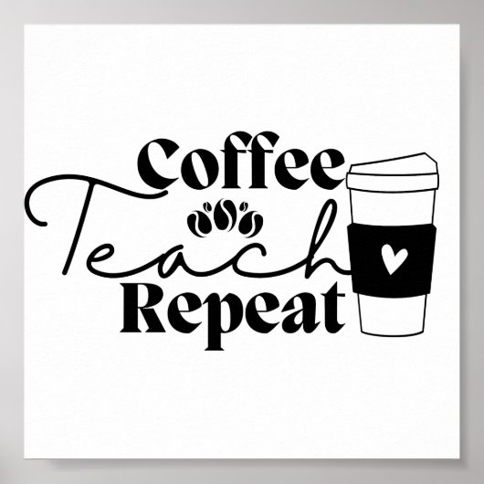 Wiederholung des Kaffeetablaufs Poster (Vorne)