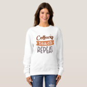 Wiederholung des Kaffeetablaufs Sweatshirt (Vorne ganz)