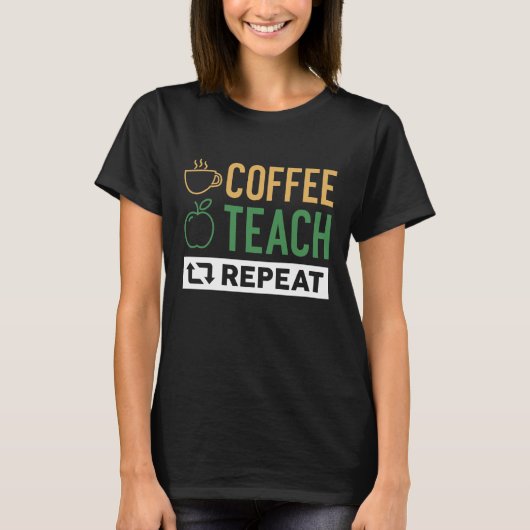 Wiederholung des Kaffeetablaufs T-Shirt (Vorderseite)