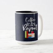 Wiederholung des Kaffeetablaufs Zweifarbige Tasse (VorderseiteRechts)