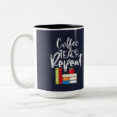 Wiederholung des Kaffeetablaufs Zweifarbige Tasse (Links)