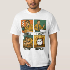 Wiederholung des Kaffeetringens T-Shirt