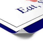 Wiederholung des motivierend Runner-Zitats Poster (Ecke)