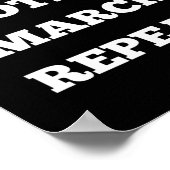 Wiederholung des Resist Protest-März Poster (Ecke)