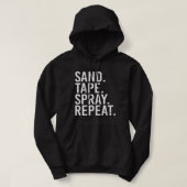 Wiederholung des Sandbandsprays. Auto Body Painter Hoodie (Design vorne)