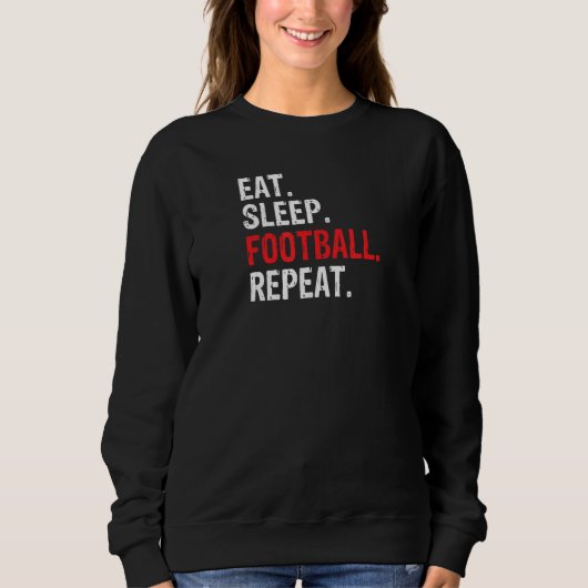 Wiederholung des Schlaf-Essens Sweatshirt (Vorderseite)