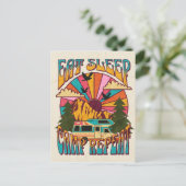 Wiederholung des Schlafcamps Postkarte (Stehend Vorderseite)
