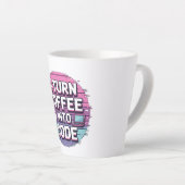 Wiederholung des Schlafcodes - Minimalistischer Pr Milchtasse (Rechte Ecke)