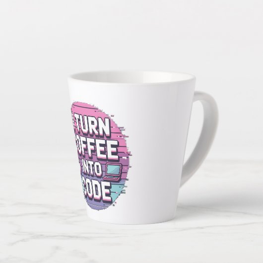 Wiederholung des Schlafcodes - Minimalistischer Pr Milchtasse (Rechte Ecke)