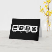 Wiederholung des Skischlafs Karte (Gelbe Blume)