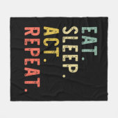 Wiederholung des Sleep Act Fleecedecke (Vorderseite (Horizontal))