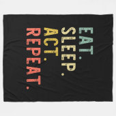 Wiederholung des Sleep Act Fleecedecke (Vorderseite (Horizontal))