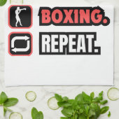 Wiederholung des Sleep Boxing Geschirrtuch (Gefaltet)