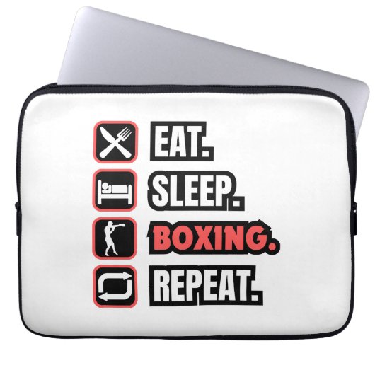 Wiederholung des Sleep Boxing Laptopschutzhülle (Vorderseite)